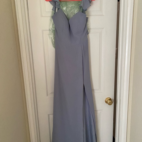 Dusty blue bridesmaid dress - Picture 3 of 6